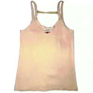 Cream Floral Baby Tank Vintage